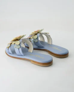 FB1089 Pantoletten in Blau