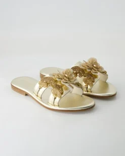 FB1089 Pantoletten in Gold