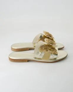 FB1089 Pantoletten in Gold