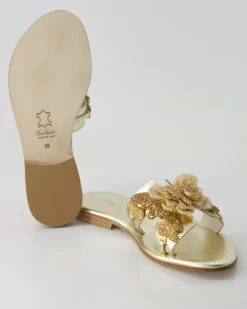 FB1089 Pantoletten in Gold