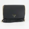Fedora Flap Shoulder Bag Handtasche in Schwarz