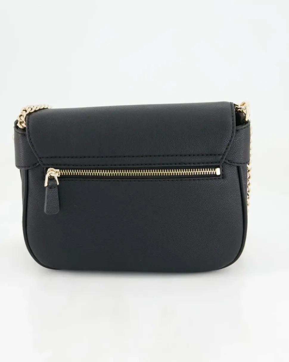 Fedora Flap Shoulder Bag Handtasche in Schwarz