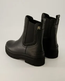Feminine Felt Chelsea Bootie Chelsea Boots in Schwarz