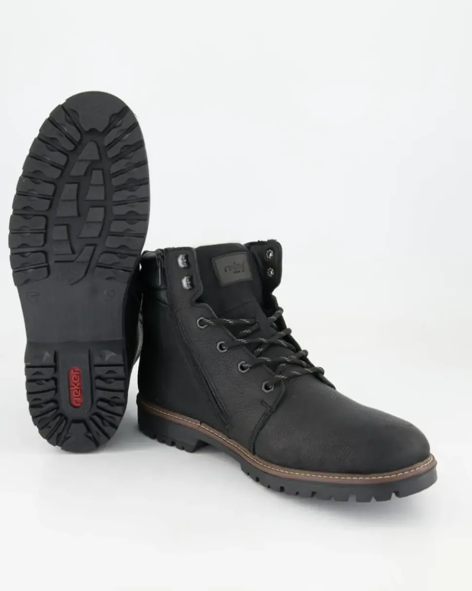 F3600-00 Winterstiefel in Schwarz