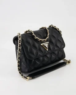 Giully Mini 2 Comp Cnvrtbl flp Handtasche in Schwarz