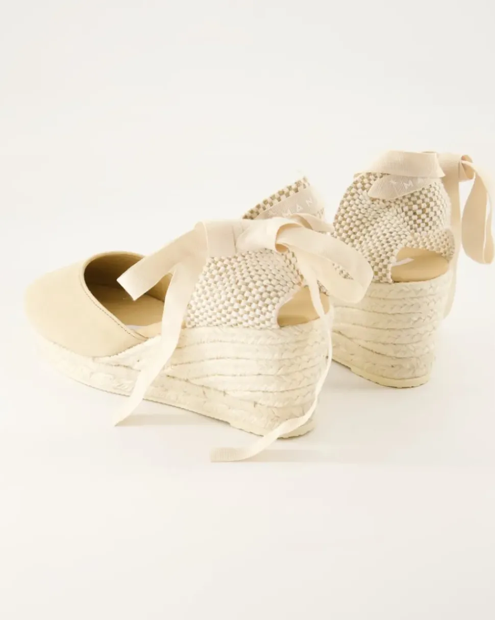 Hamptons Wedges in Beige