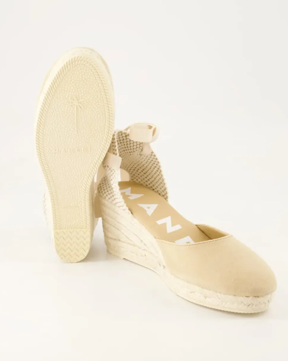 Hamptons Wedges in Beige