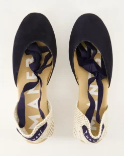 Hamptons Wedges in Blau