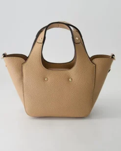 Helina Mini Tote Handtasche in Beige
