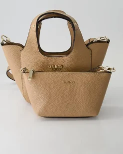 Helina Mini Tote Handtasche in Beige