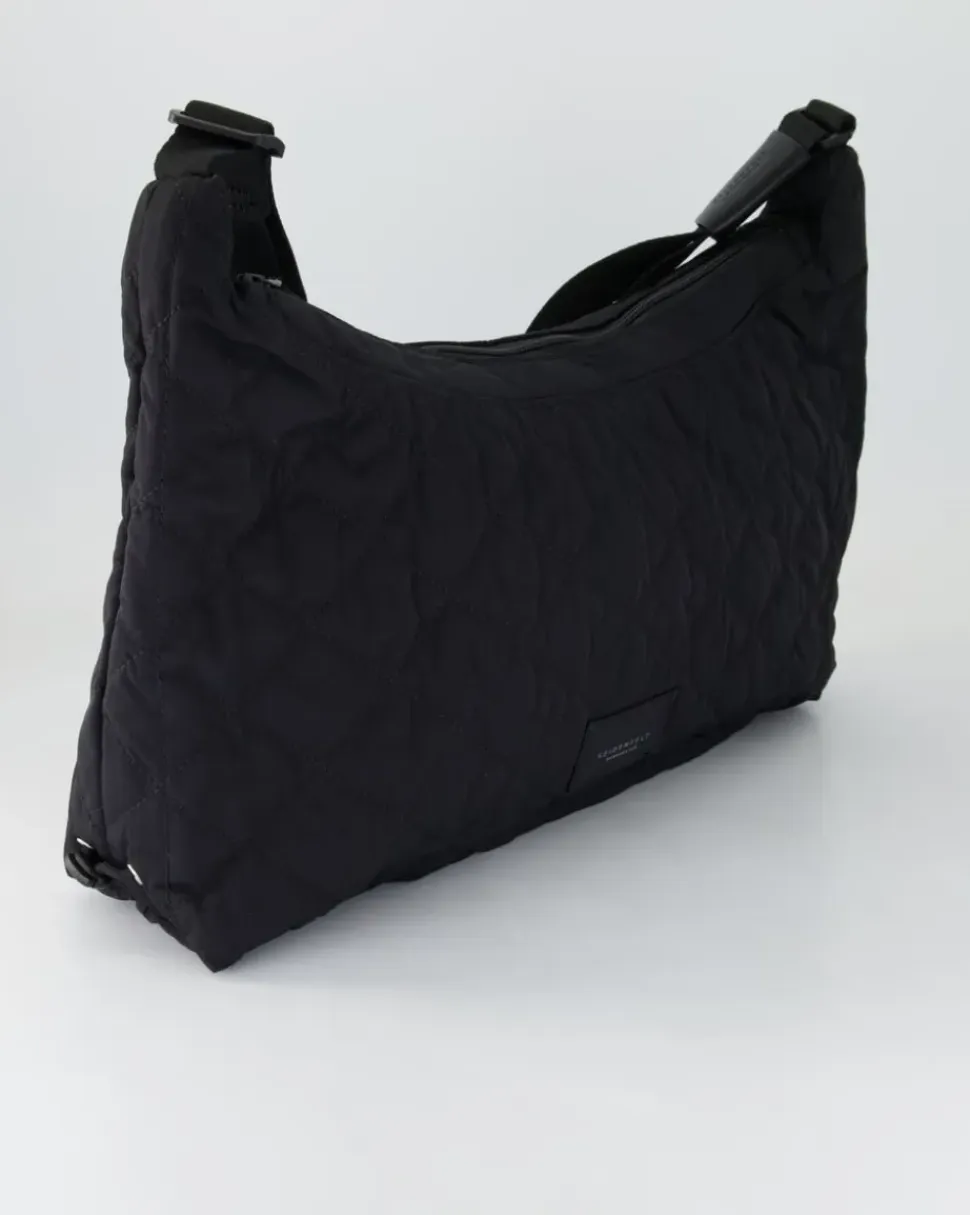 Hetta Hobo Umhängetasche in Schwarz