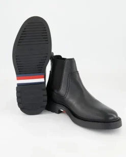 Hilfiger Comfort LWT LTH Chelsea Boots in Schwarz