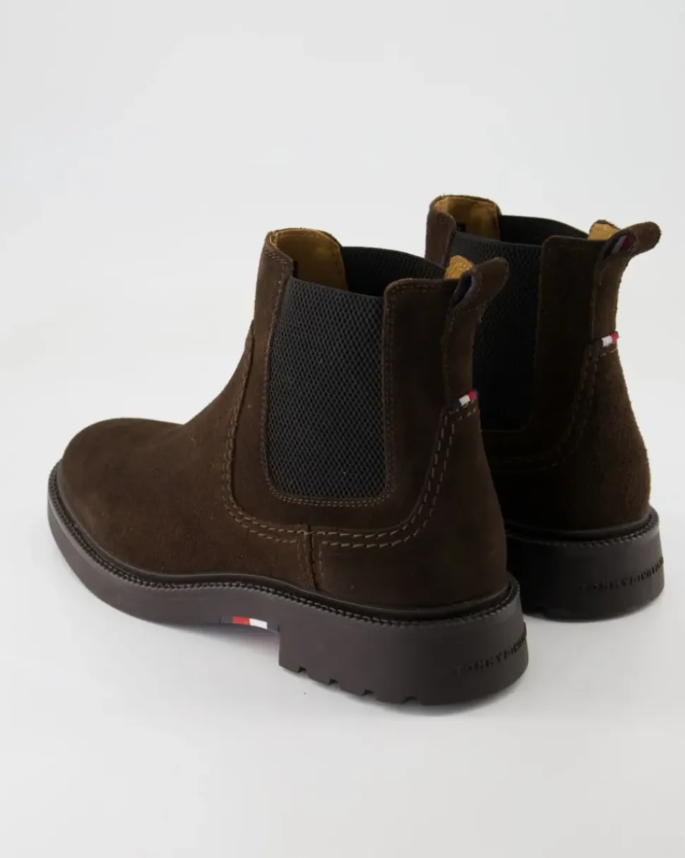 Hilfiger Comfort LWT Suede Chelsea Boots in Braun