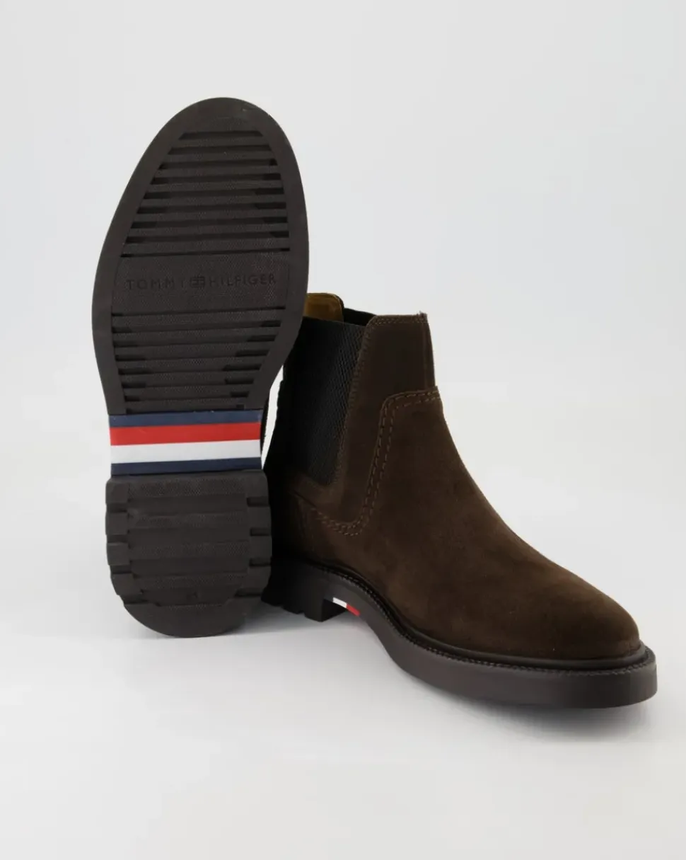Hilfiger Comfort LWT Suede Chelsea Boots in Braun