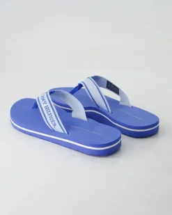 HILFIGER WEBBING BEACH SANDAL Zehentrenner in Blau