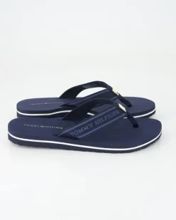 HILFIGER WEBBING BEACH SANDAL Zehentrenner in Blau