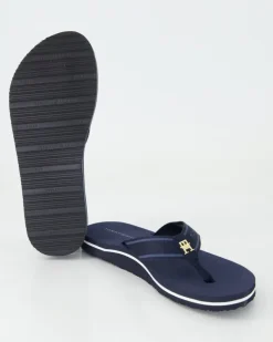 HILFIGER WEBBING BEACH SANDAL Zehentrenner in Blau
