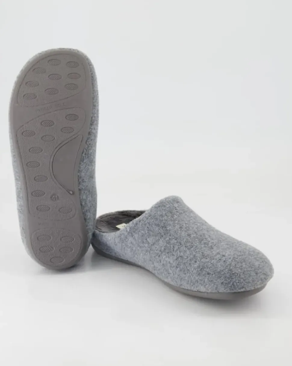 Home-Slipper Hausschuhe in Grau
