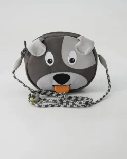 Hund Pouch Portemonnaie in Grau