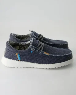 Jack Jute navy Slipper in Blau