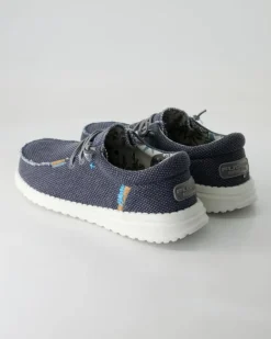 Jack Jute navy Slipper in Blau