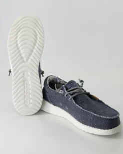 Jack Jute navy Slipper in Blau