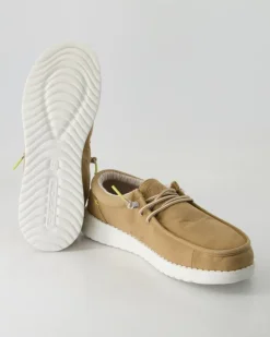 Jack stone washed canvas Slipper in Braun