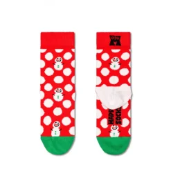 Kids Big Dot Snowman Sock Socken in Mehrfarbig