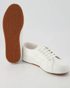 2750-Lame Schnürschuhe in Weiß