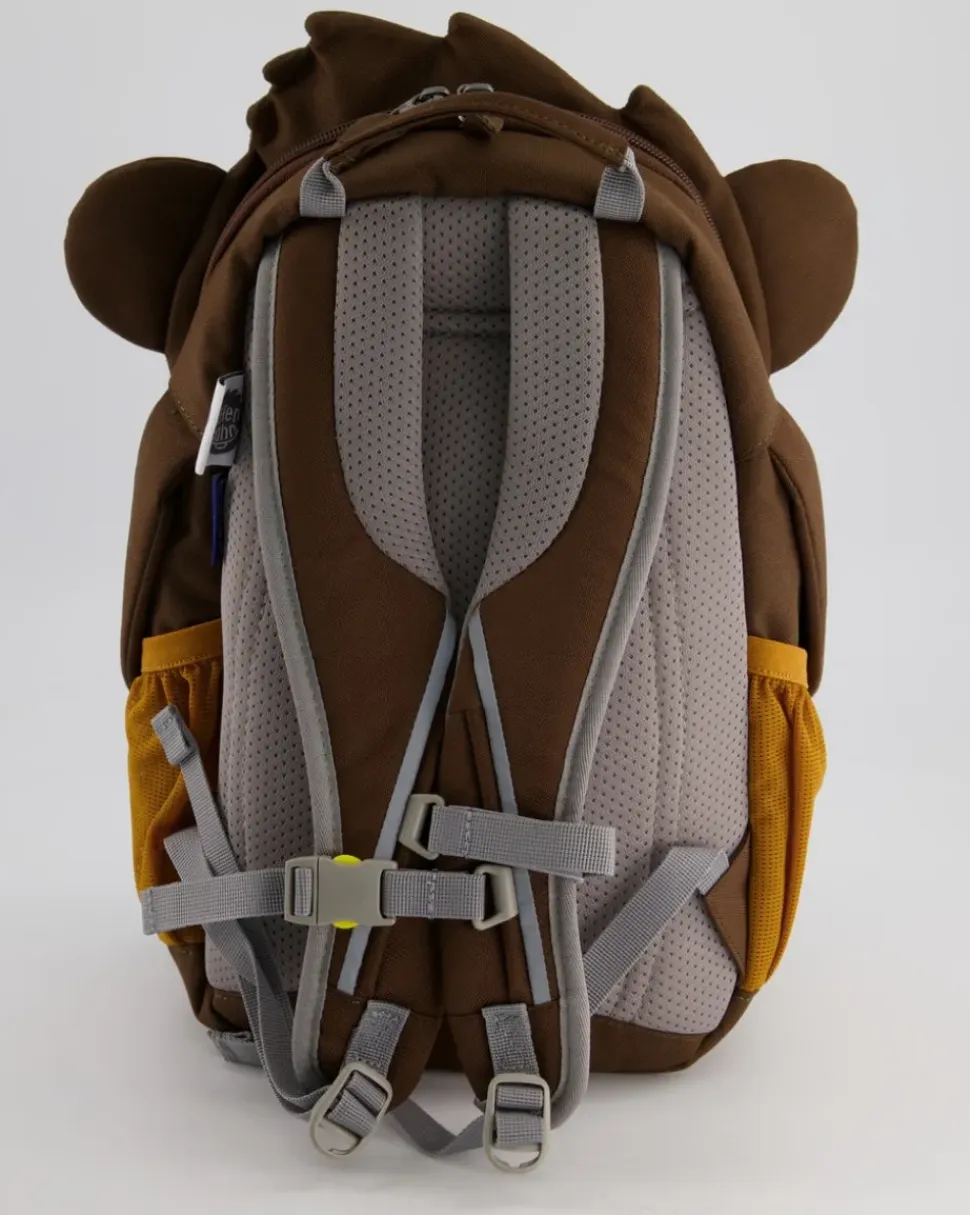Large Friend Affe Rucksack in Braun