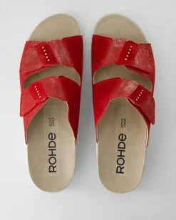 Latina Pantoletten in Rot