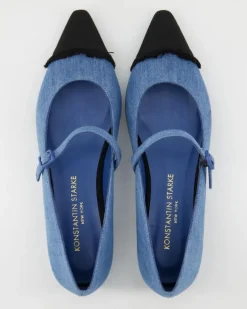 LAURO Ballerinas in Blau