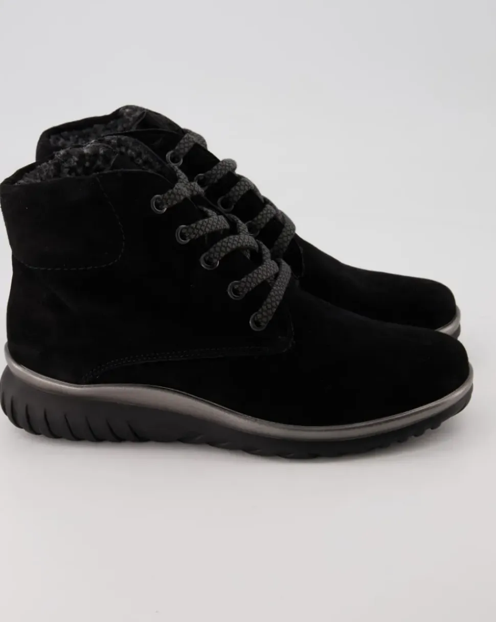 Lena Schnürstiefel in Schwarz