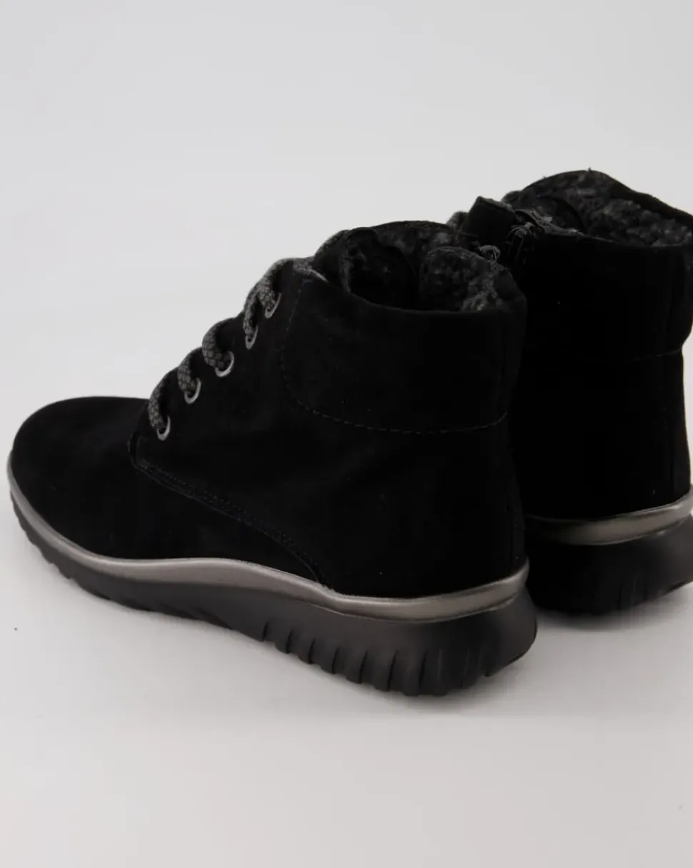 Lena Schnürstiefel in Schwarz