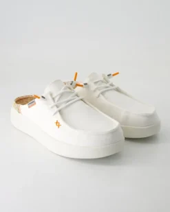 Lily capri washed Pantoletten in Weiß