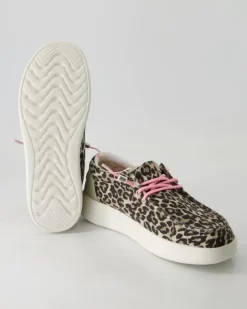 Lily leo beige Slipper in Braun