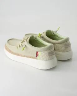 Lily linen moss Slipper in Grün