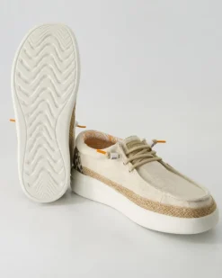 Lily linen sand Slipper in Beige