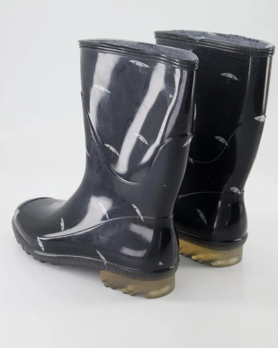 01-Linak Gummistiefel in Schwarz