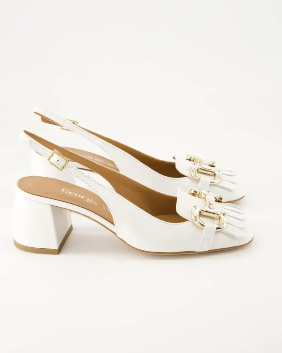 L6002 Slingpumps in Weiß