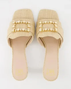 Lucia-536 Pantoletten in Beige