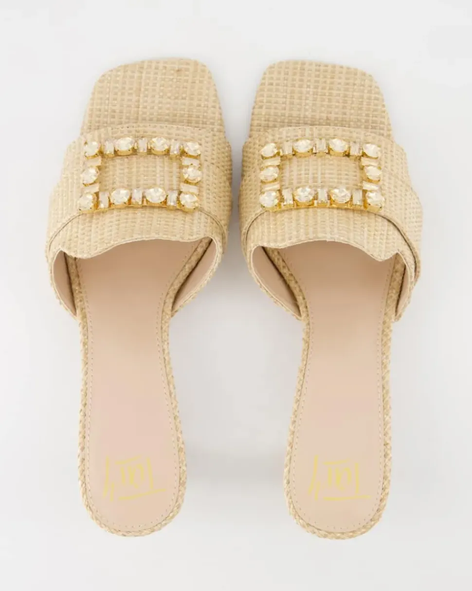 Lucia-536 Pantoletten in Beige