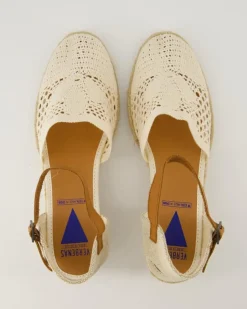 Malena Crochet Espadrilles in Beige