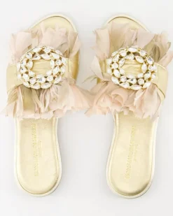 M19D Pantoletten in Gold