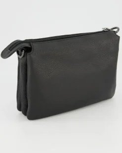 Mellow Leather Pochette Umhängetasche in Schwarz