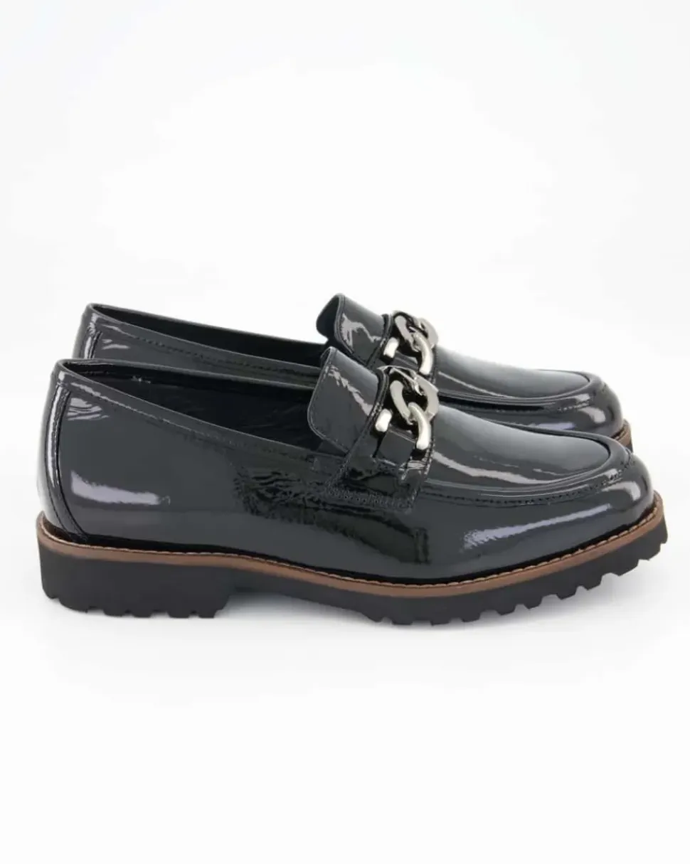 Meredith-734-H Slipper in Schwarz