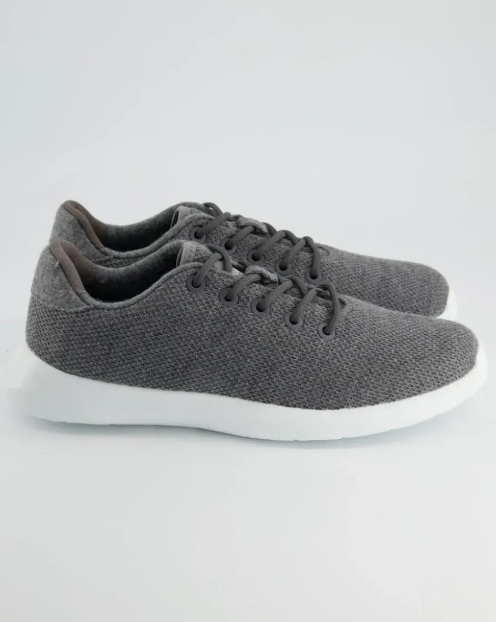 MERINO WOOL KNIT MEN Sneaker in Grau