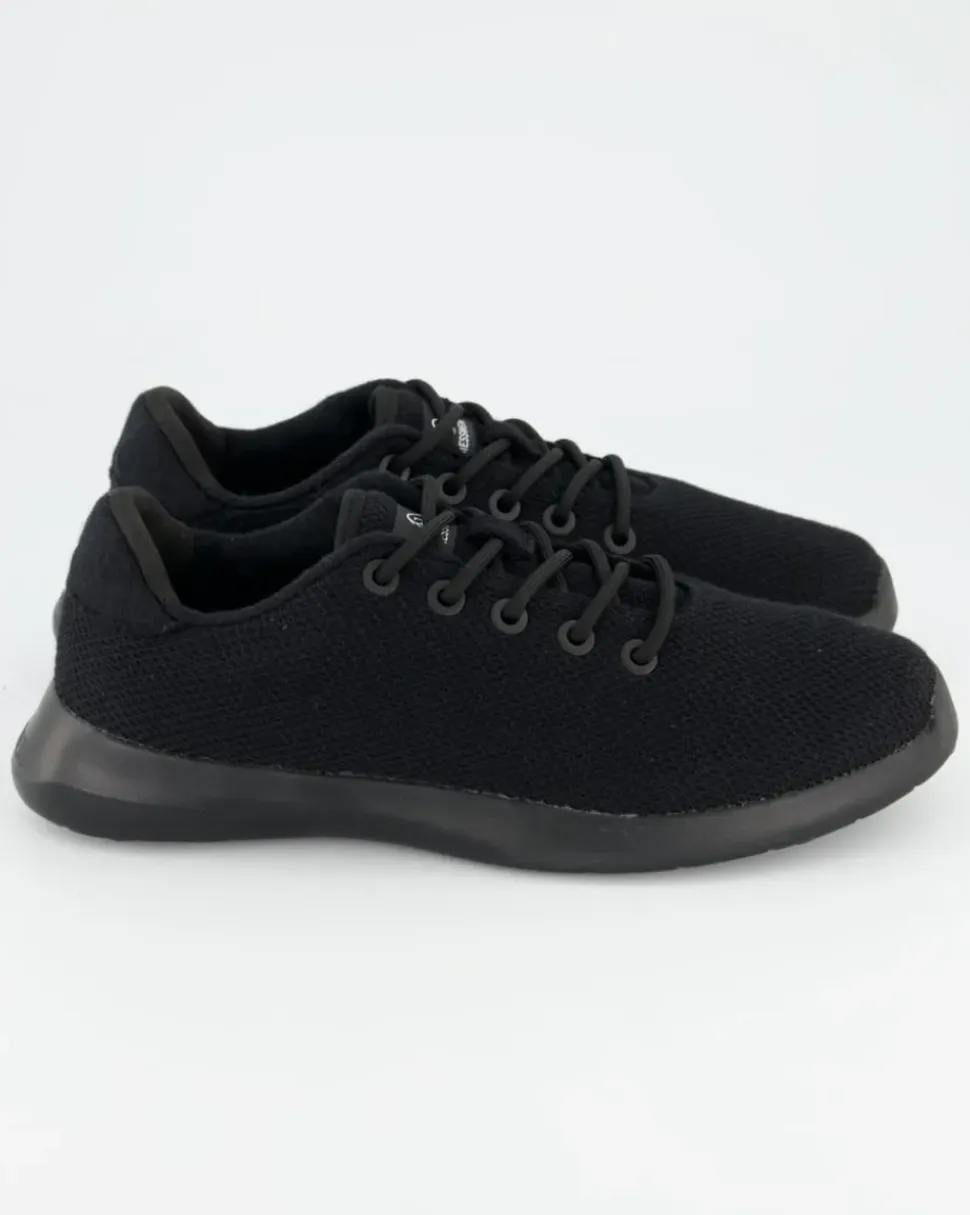MERINO WOOL KNIT MEN Sneaker in Schwarz