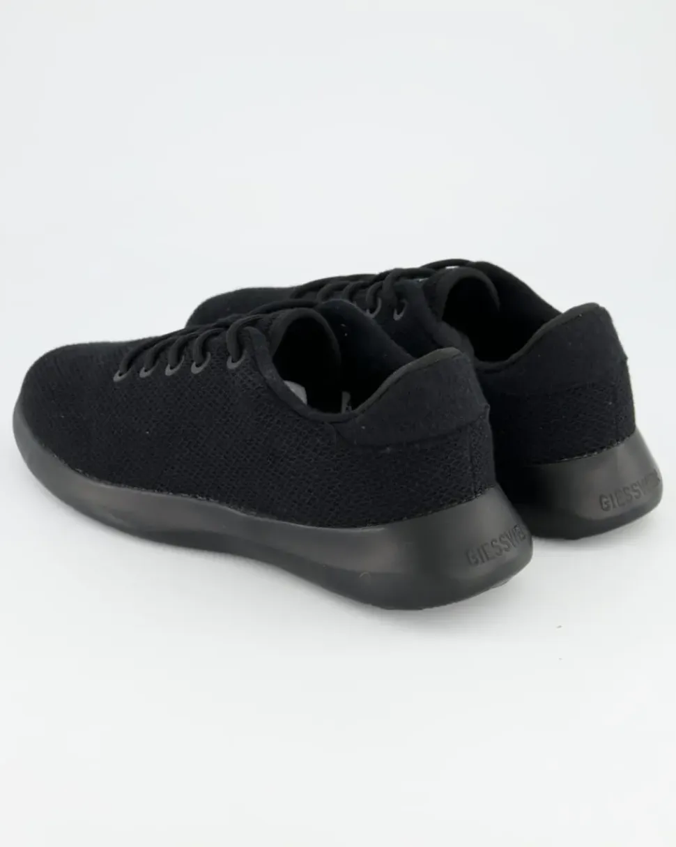 MERINO WOOL KNIT MEN Sneaker in Schwarz