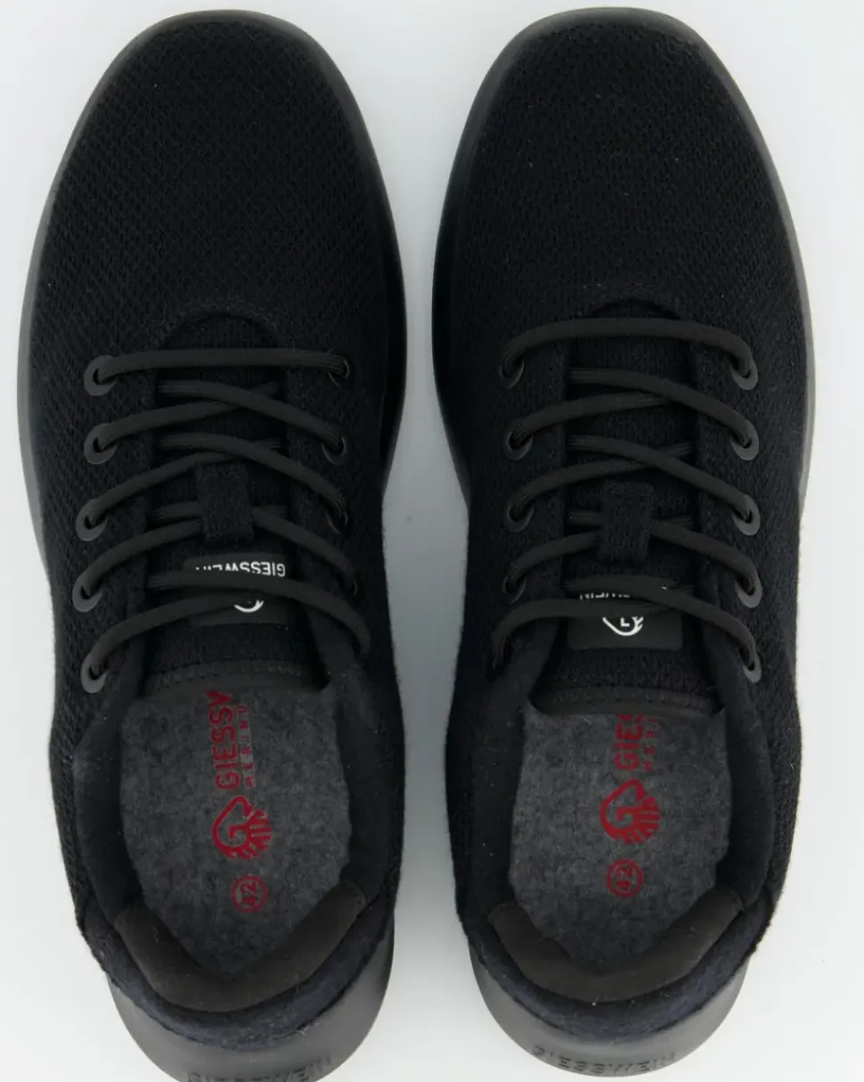 MERINO WOOL KNIT MEN Sneaker in Schwarz